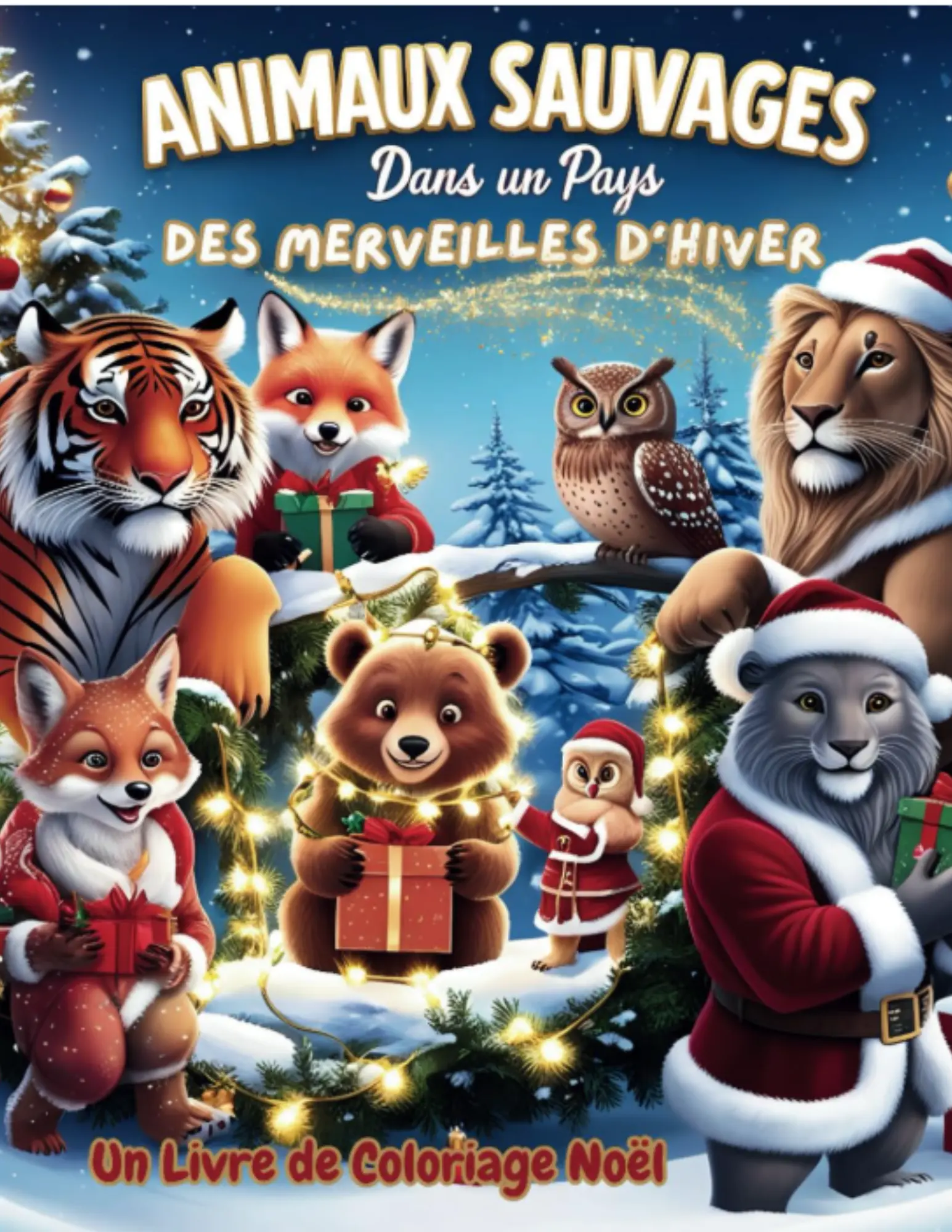 Animaux Sauvages dans un Pays des Merveilles d'Hiver