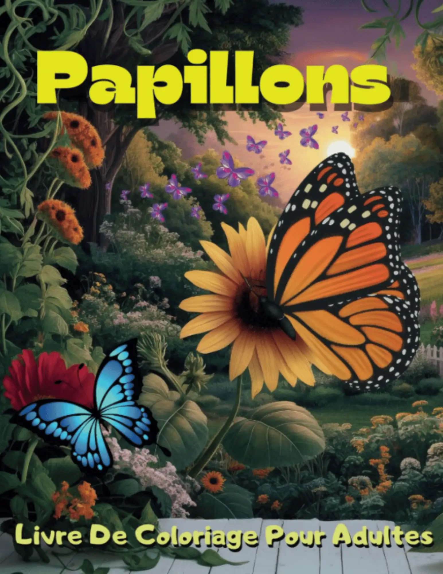 Papillons Livre de Coloriage pour Adultes